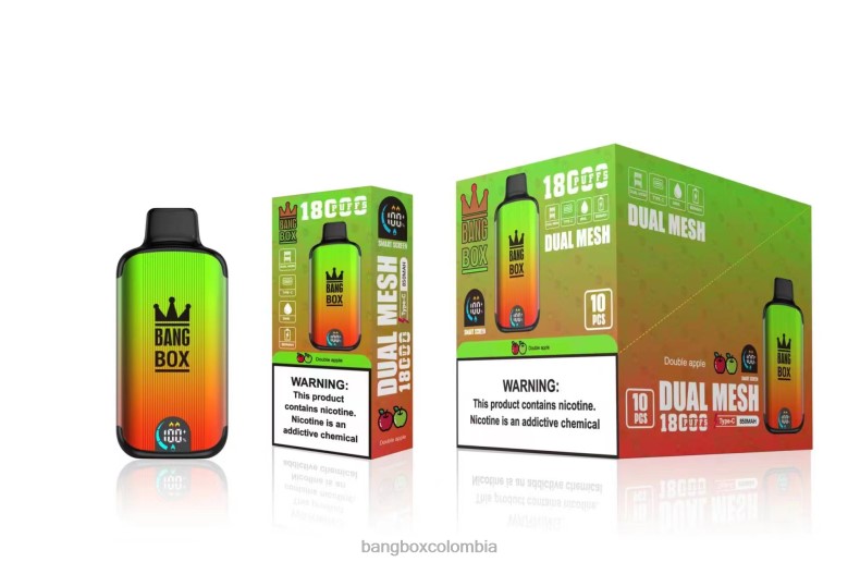 Bang Box Colombia - Bang Box 18000 bocanadas manzana doble HZXPN93