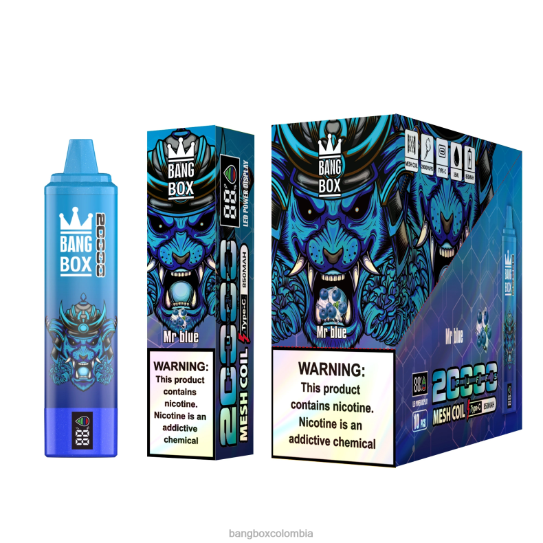 Bang Beach Vape - Bang Box Pantalla inteligente de 20000 inhalaciones señor azul HZXPN60