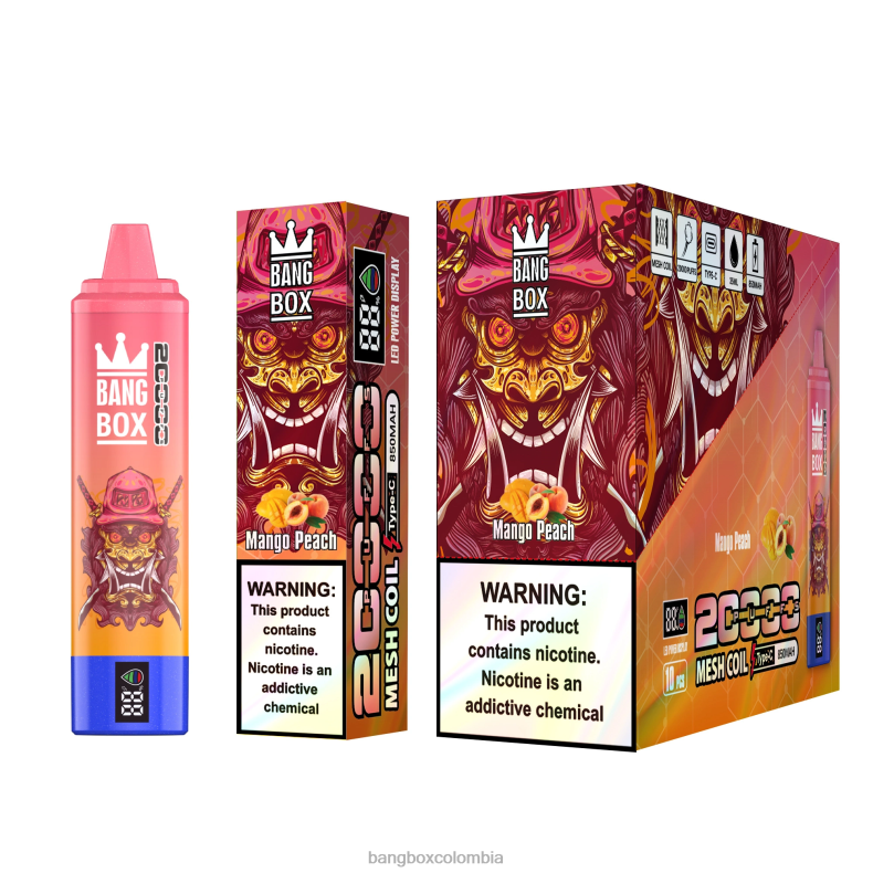 Bang Box Bogotá - Bang Box Pantalla inteligente de 20000 inhalaciones durazno mango HZXPN58