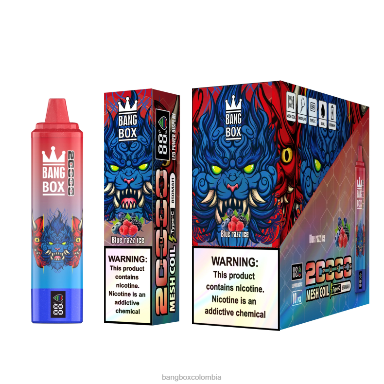 Bang Box Precio - Bang Box Pantalla inteligente de 20000 inhalaciones hielo azul HZXPN59