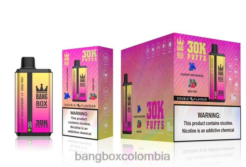 Bang Box Bogotá - Bang Box 30000 inhalaciones de dos sabores. arándanos, frambuesa ácida y frutas mixtas HZXPN66