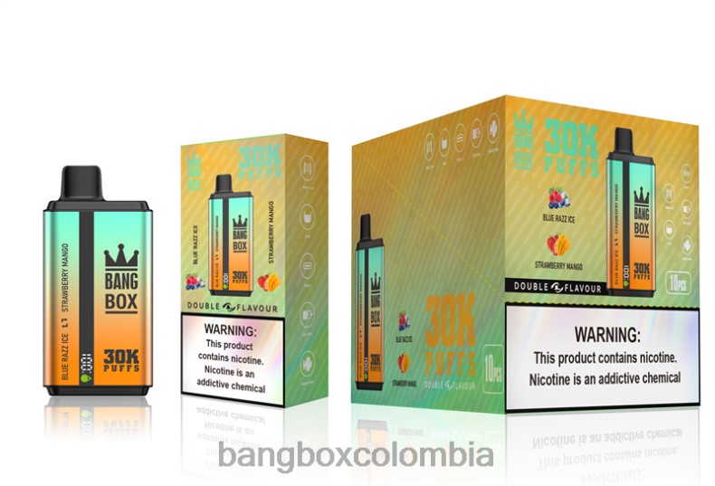 Bang Box Colombia - Bang Box 30000 inhalaciones de dos sabores. hielo blue razz y mango fresa HZXPN73