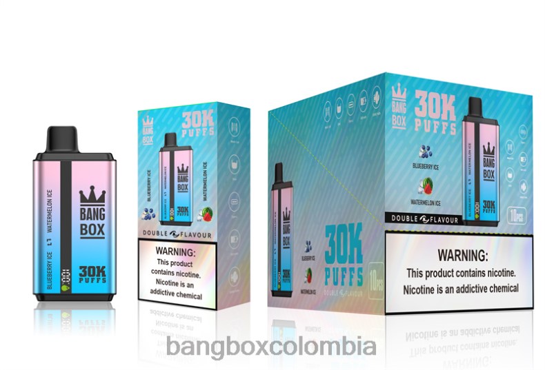 Bang Box Colombia - Bang Box 30000 inhalaciones de dos sabores. hielo de arándanos y hielo de sandía HZXPN69