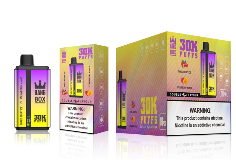Bang Box Precio - Bang Box 30000 inhalaciones de dos sabores. helado de tres bayas y mango de fresa HZXPN67