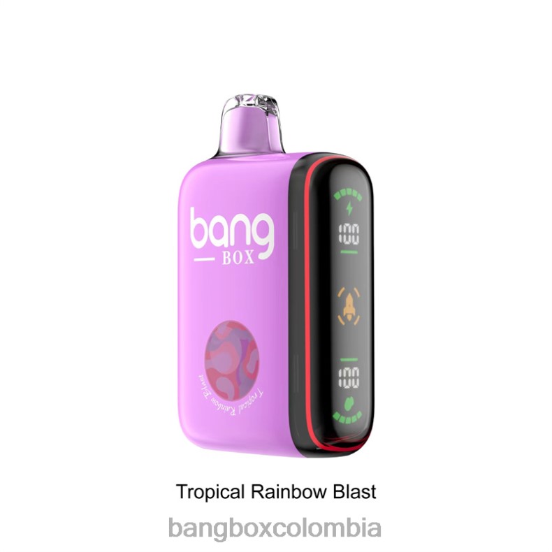 Bang Beach Vape - Bang Box Pantalla de potencia inteligente de 9000-18000 inhalaciones explosión del arco iris tropical HZXPN36