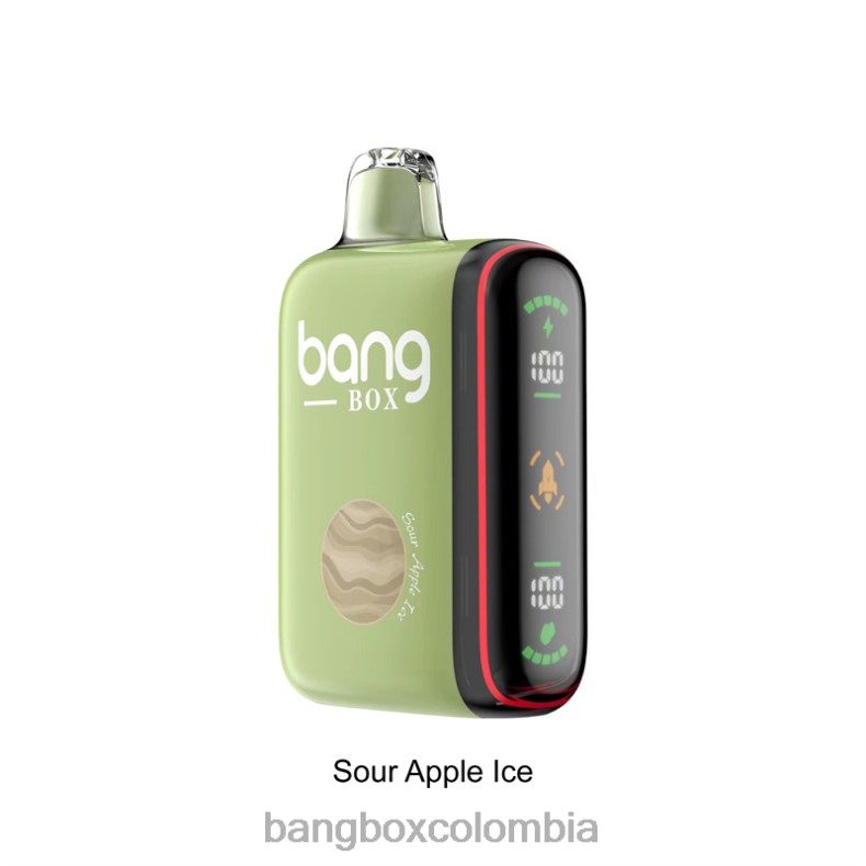 Bang Beach Vape - Bang Box Pantalla de potencia inteligente de 9000-18000 inhalaciones hielo de manzana agria HZXPN28