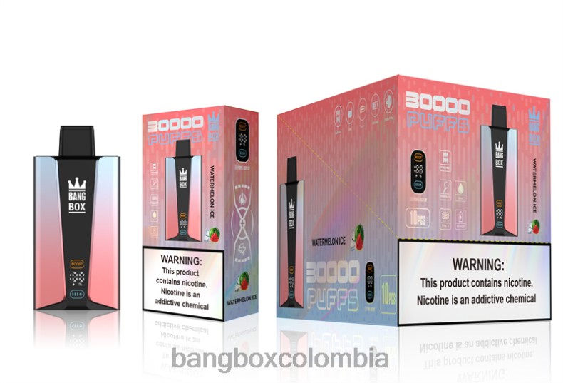 Bang Box Bogotá - Bang Box Pantalla inteligente de 30000 inhalaciones hielo de sandia HZXPN86