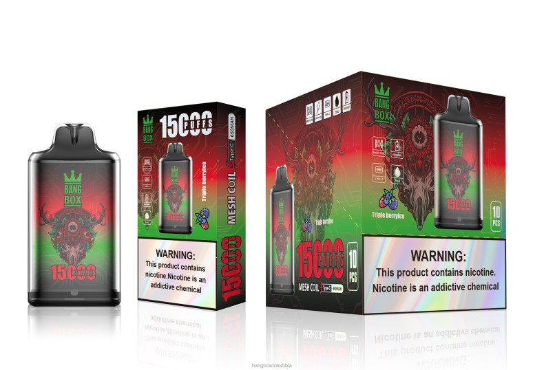Bang Beach Vape - Bang Box s1-15000 bocanadas hielo de triple baya HZXPN104