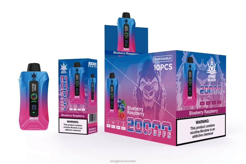 Bang Beach Vape - Bang Beach vape elegante de la pantalla de 20000 soplos frambuesa arándano HZXPN12
