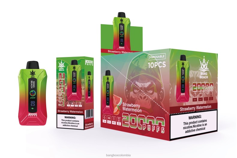 Bang Box Precio - Bang Beach vape elegante de la pantalla de 20000 soplos sandia fresa HZXPN3