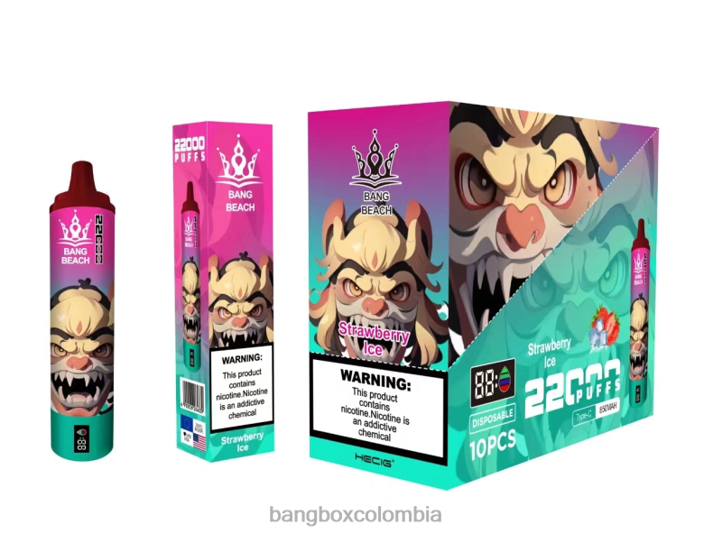 Bang Beach Vape - Bang Beach Pantalla inteligente de 22000 inhalaciones hielo de fresa HZXPN20