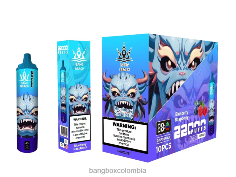 Bang Box Bogotá - Bang Beach Pantalla inteligente de 22000 inhalaciones frambuesa arándano HZXPN14