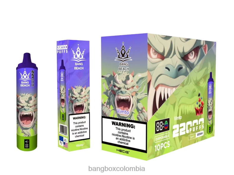 Bang Box Bogotá - Bang Beach Pantalla inteligente de 22000 inhalaciones vimto HZXPN18