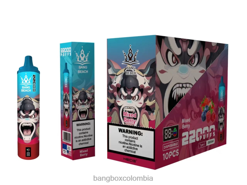 Bang Box Colombia - Bang Beach Pantalla inteligente de 22000 inhalaciones bayas mixtas HZXPN21