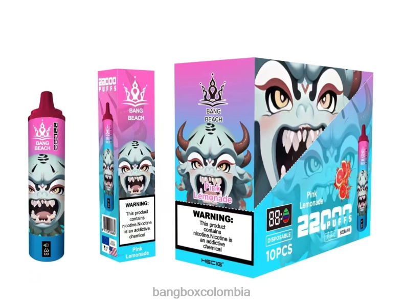 Bang Box Precio - Bang Beach Pantalla inteligente de 22000 inhalaciones limonada rosa HZXPN15