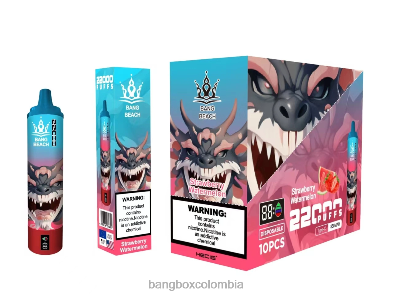 Bang Box Precio - Bang Beach Pantalla inteligente de 22000 inhalaciones sandia fresa HZXPN23